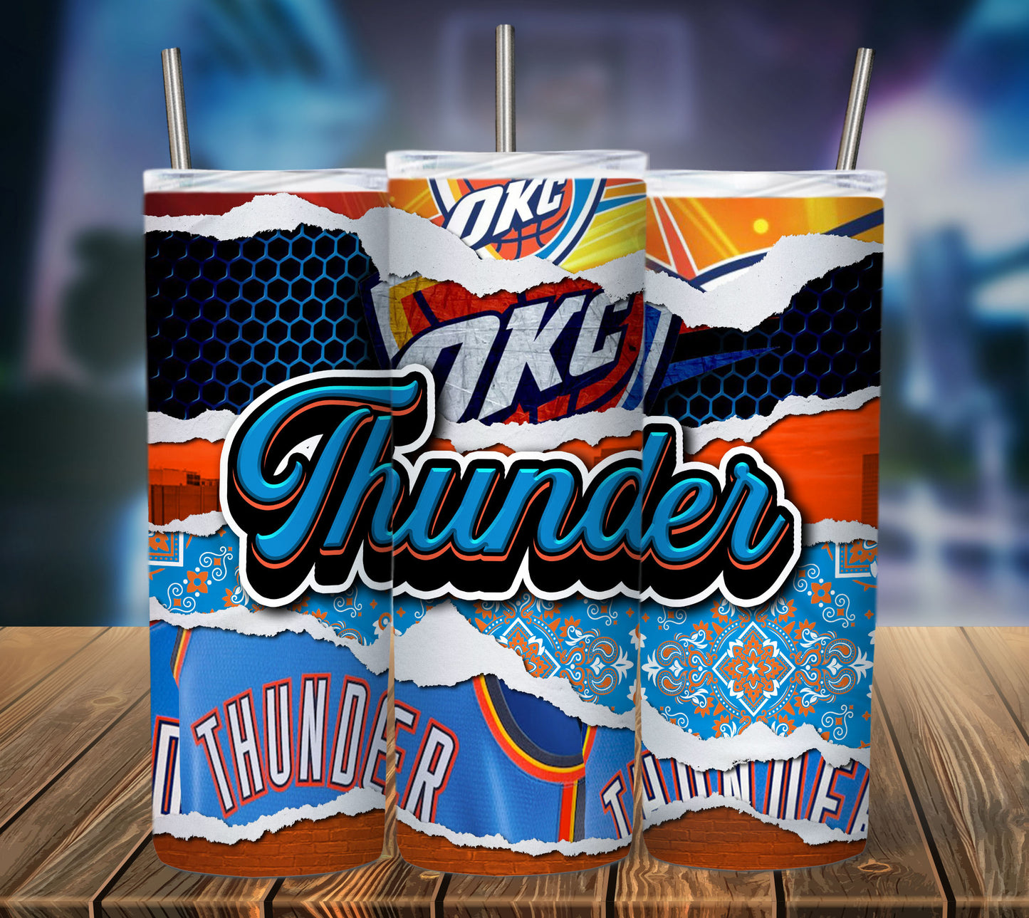 Basketball 20oz Sublimation Tumbler Image