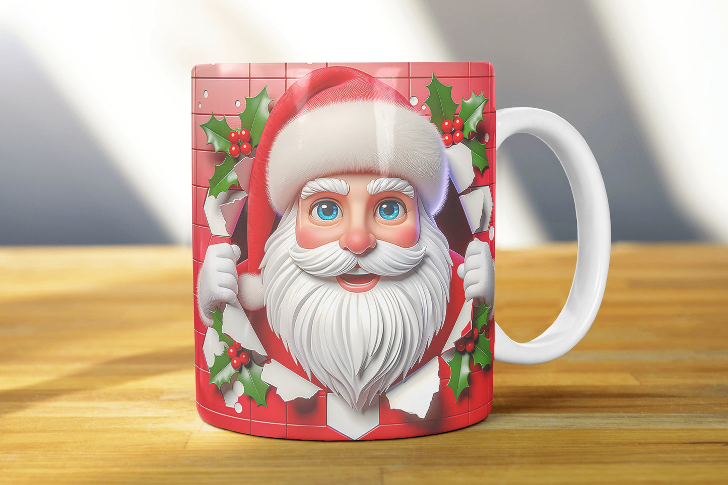 Christmas Claus Sublimation Mug Images Bundle