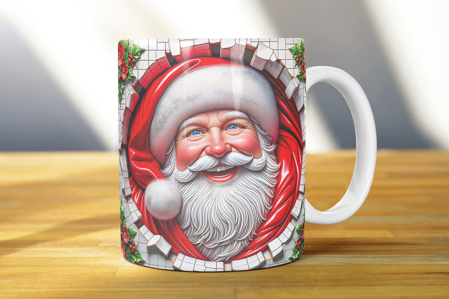 Christmas Claus Sublimation Mug Images Bundle