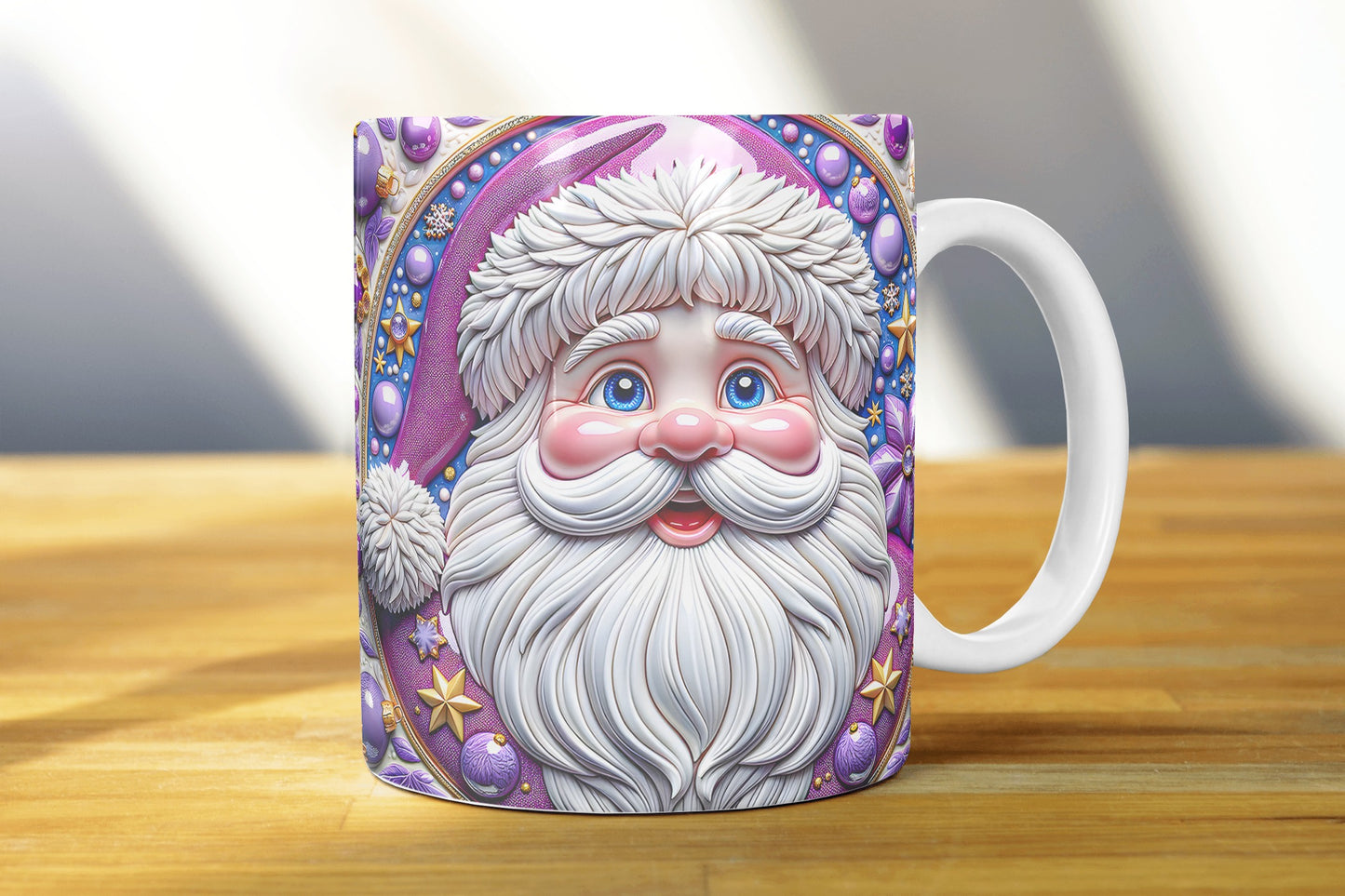 Christmas Claus Sublimation Mug Images Bundle