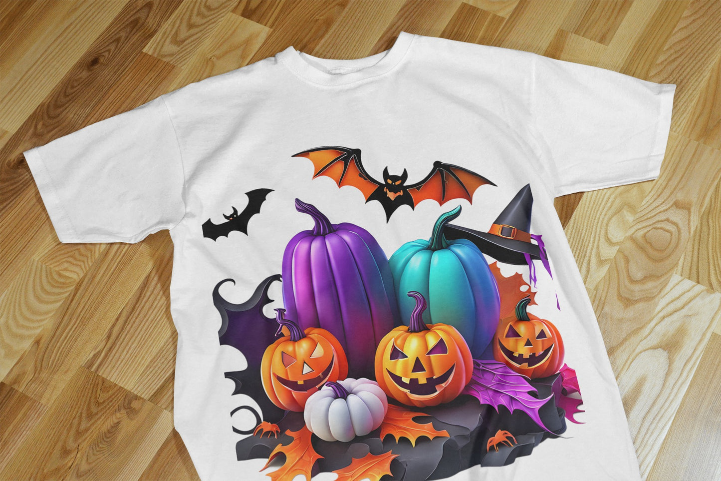 90+ Colorful Halloween Sublimation T-Shirt Images Bundle