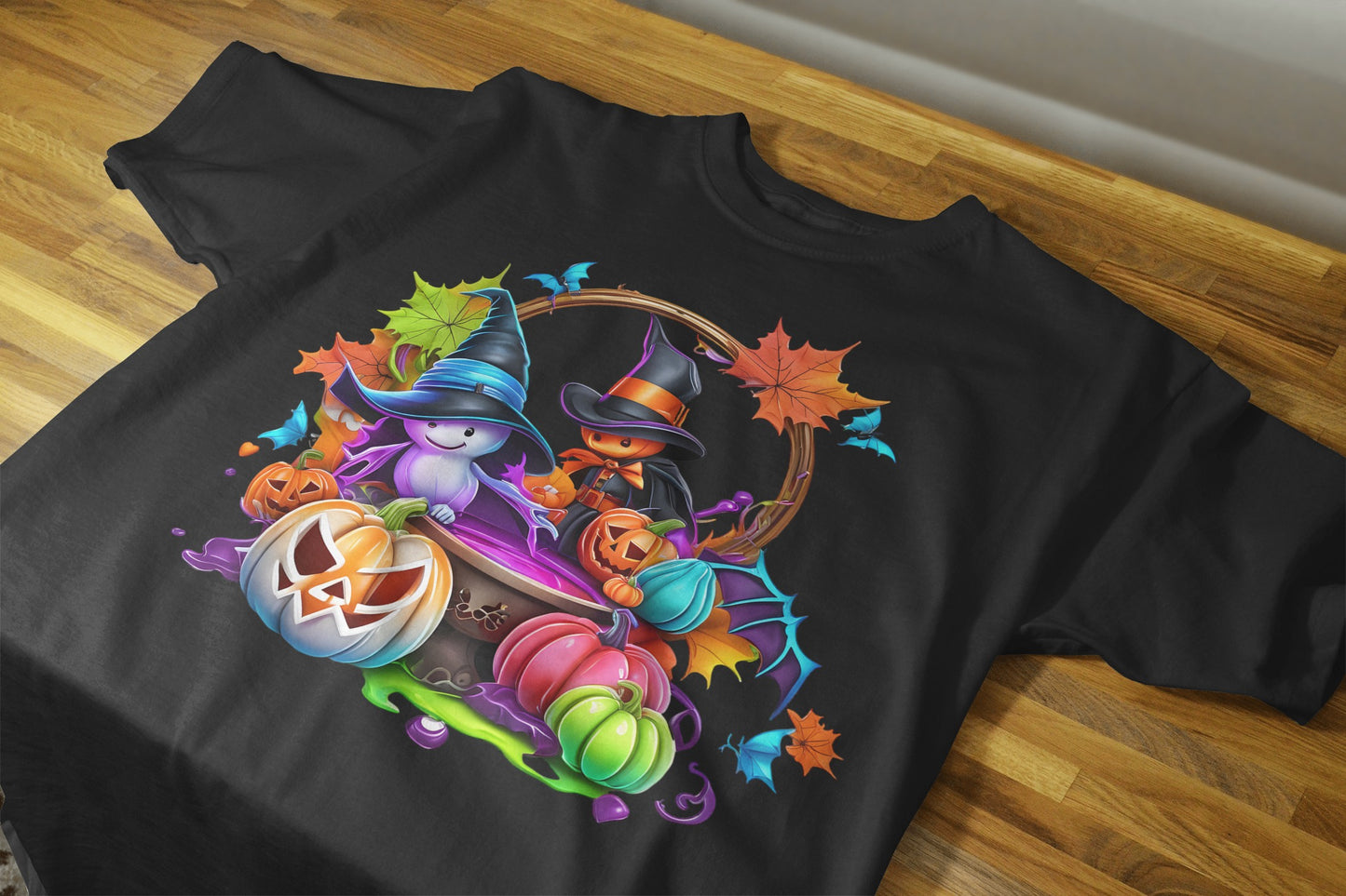 90+ Colorful Halloween Sublimation T-Shirt Images Bundle