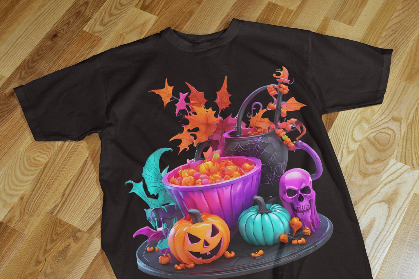 90+ Colorful Halloween Sublimation T-Shirt Images Bundle