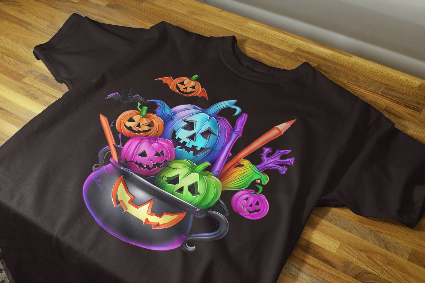 90+ Colorful Halloween Sublimation T-Shirt Images Bundle