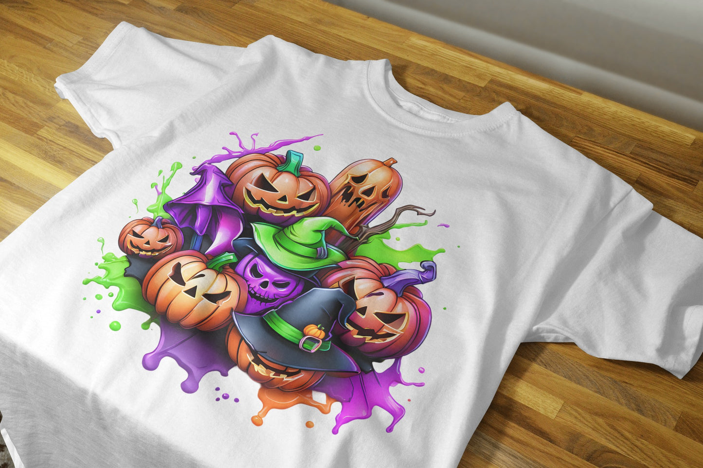 90+ Colorful Halloween Sublimation T-Shirt Images Bundle