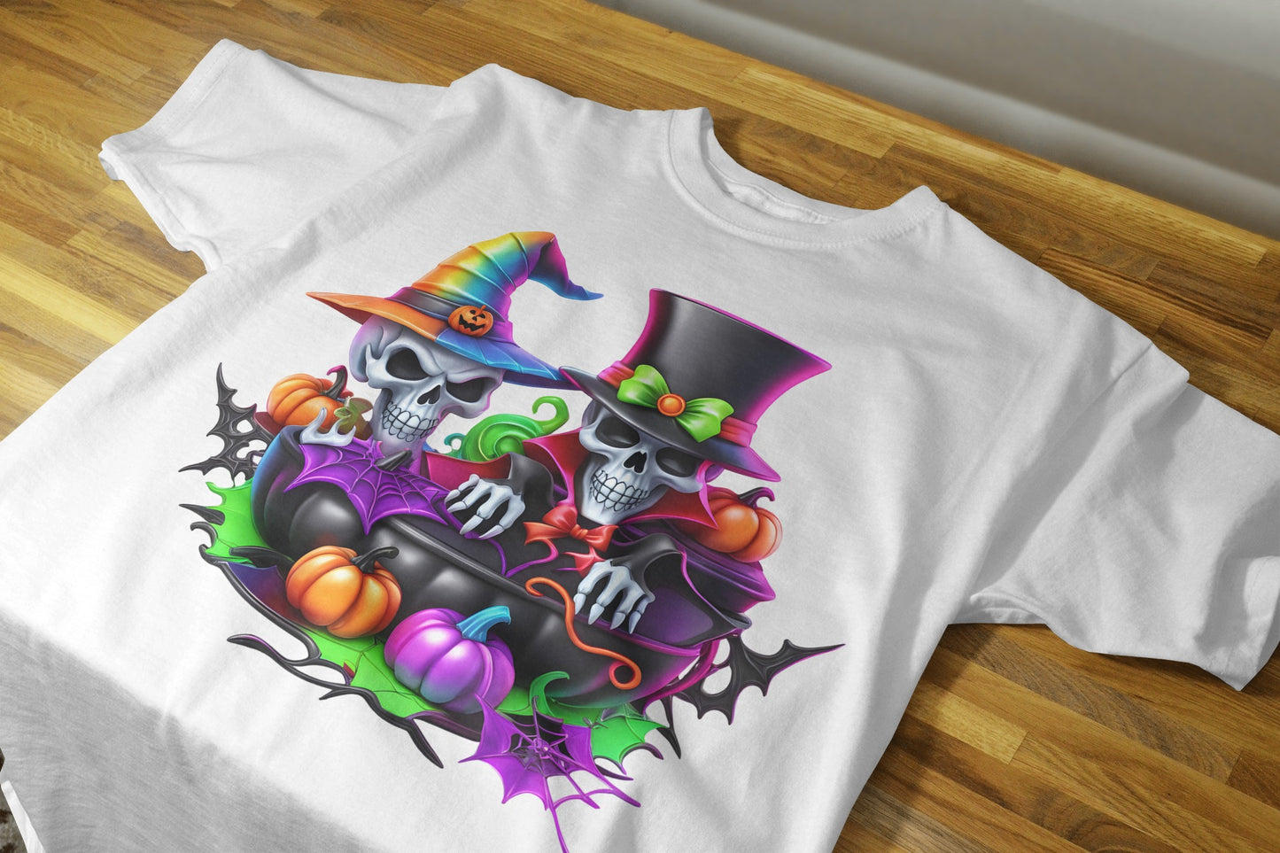 90+ Colorful Halloween Sublimation T-Shirt Images Bundle