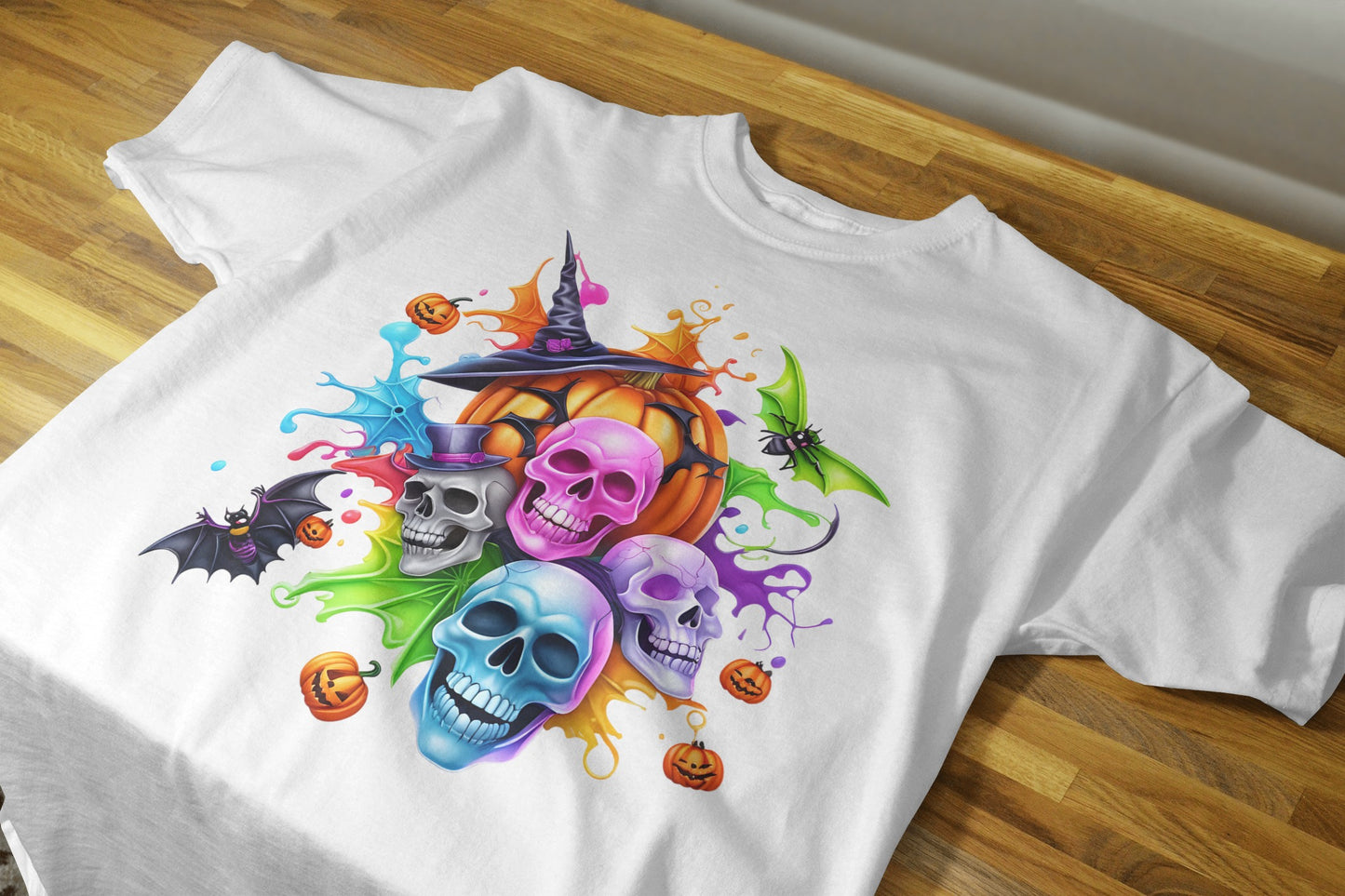 90+ Colorful Halloween Sublimation T-Shirt Images Bundle