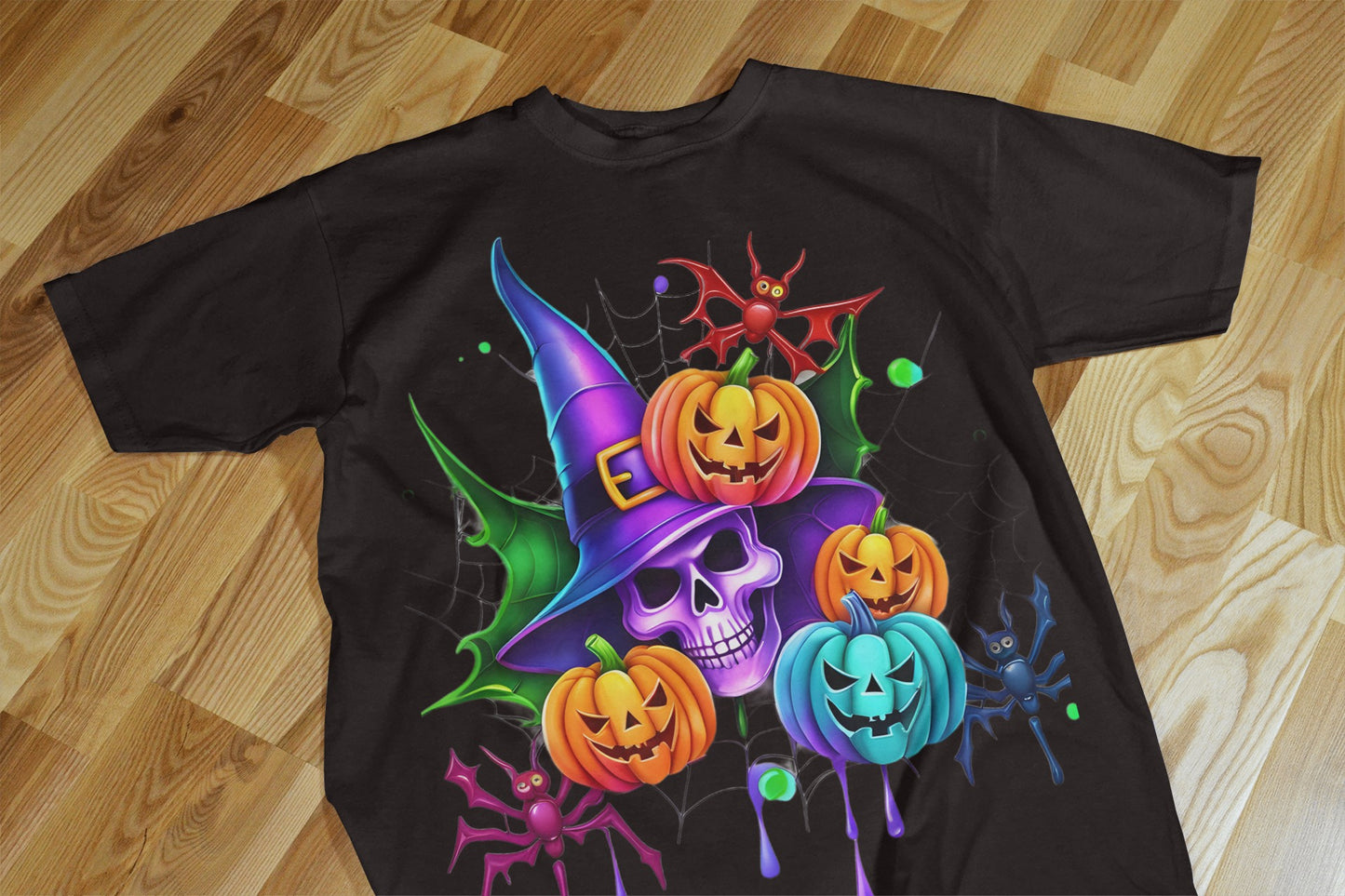 90+ Colorful Halloween Sublimation T-Shirt Images Bundle