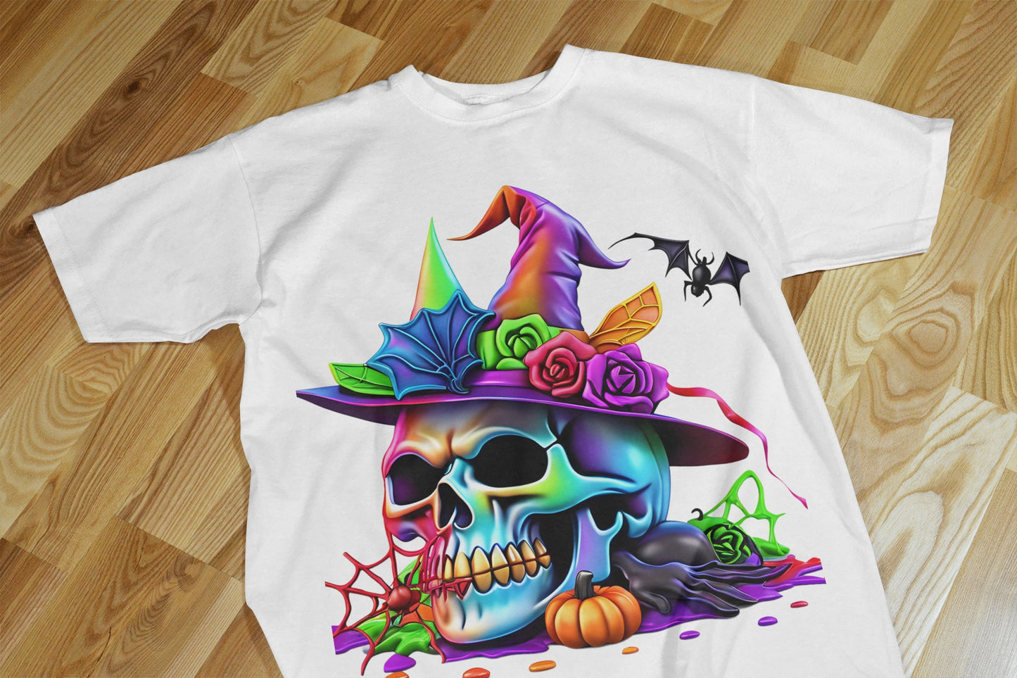 90+ Colorful Halloween Sublimation T-Shirt Images Bundle