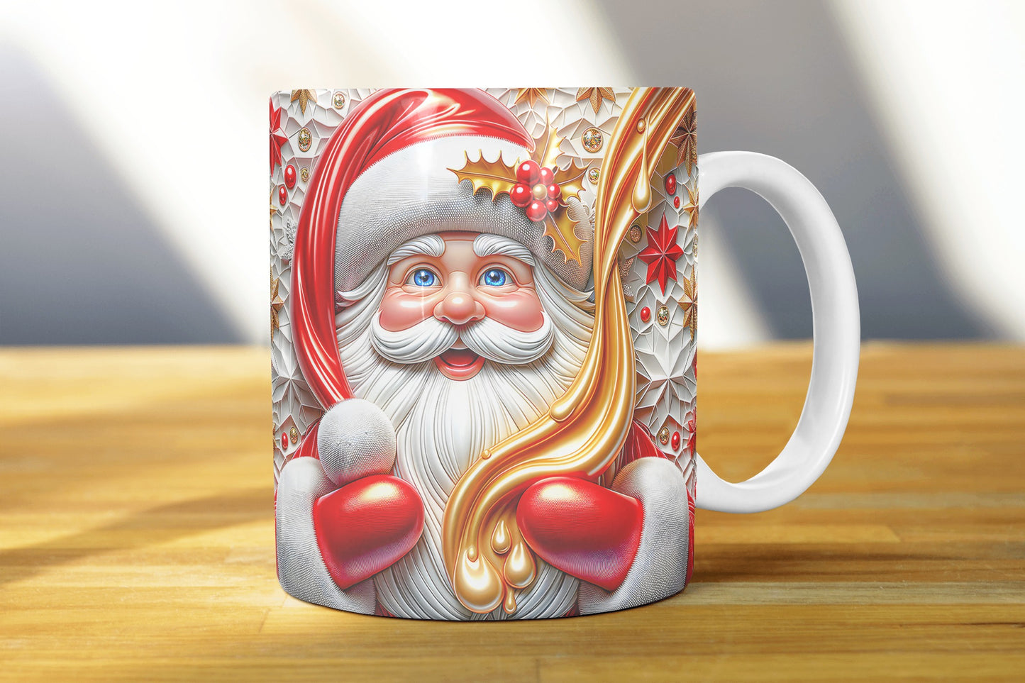 Christmas Claus Sublimation Mug Images Bundle