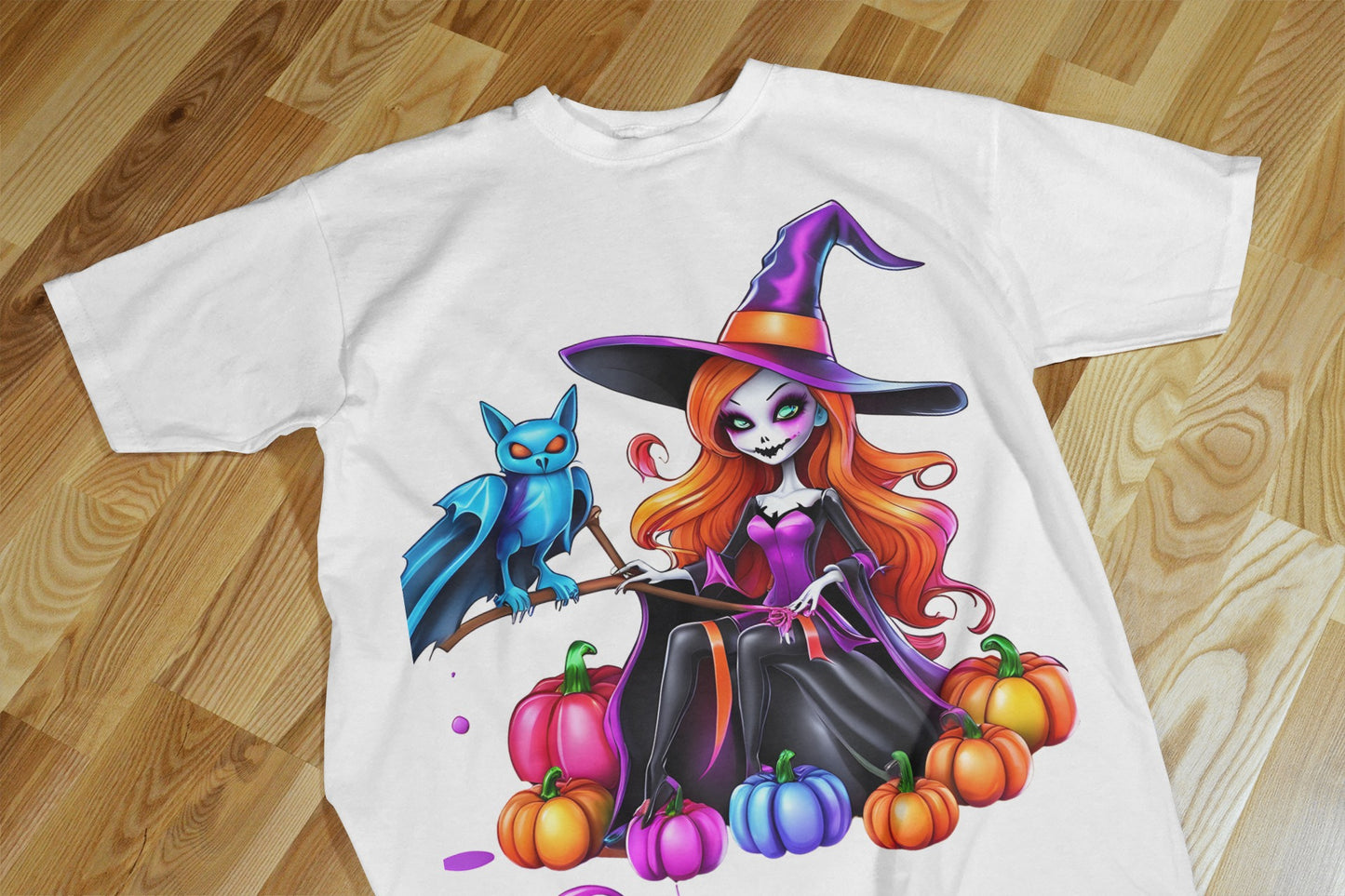 90+ Colorful Halloween Sublimation T-Shirt Images Bundle