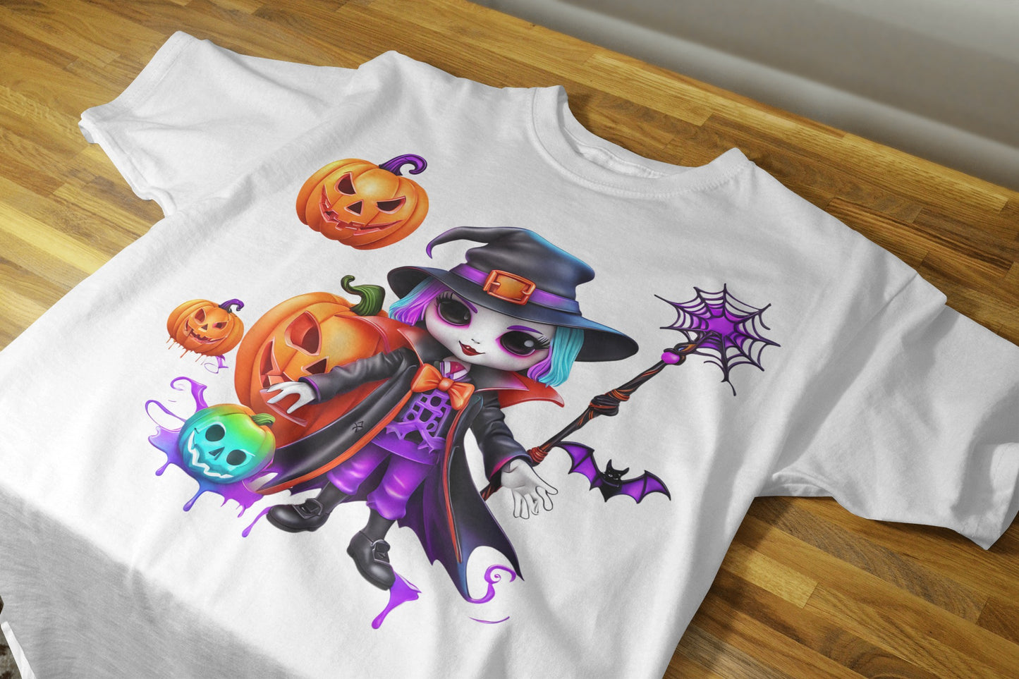 90+ Colorful Halloween Sublimation T-Shirt Images Bundle