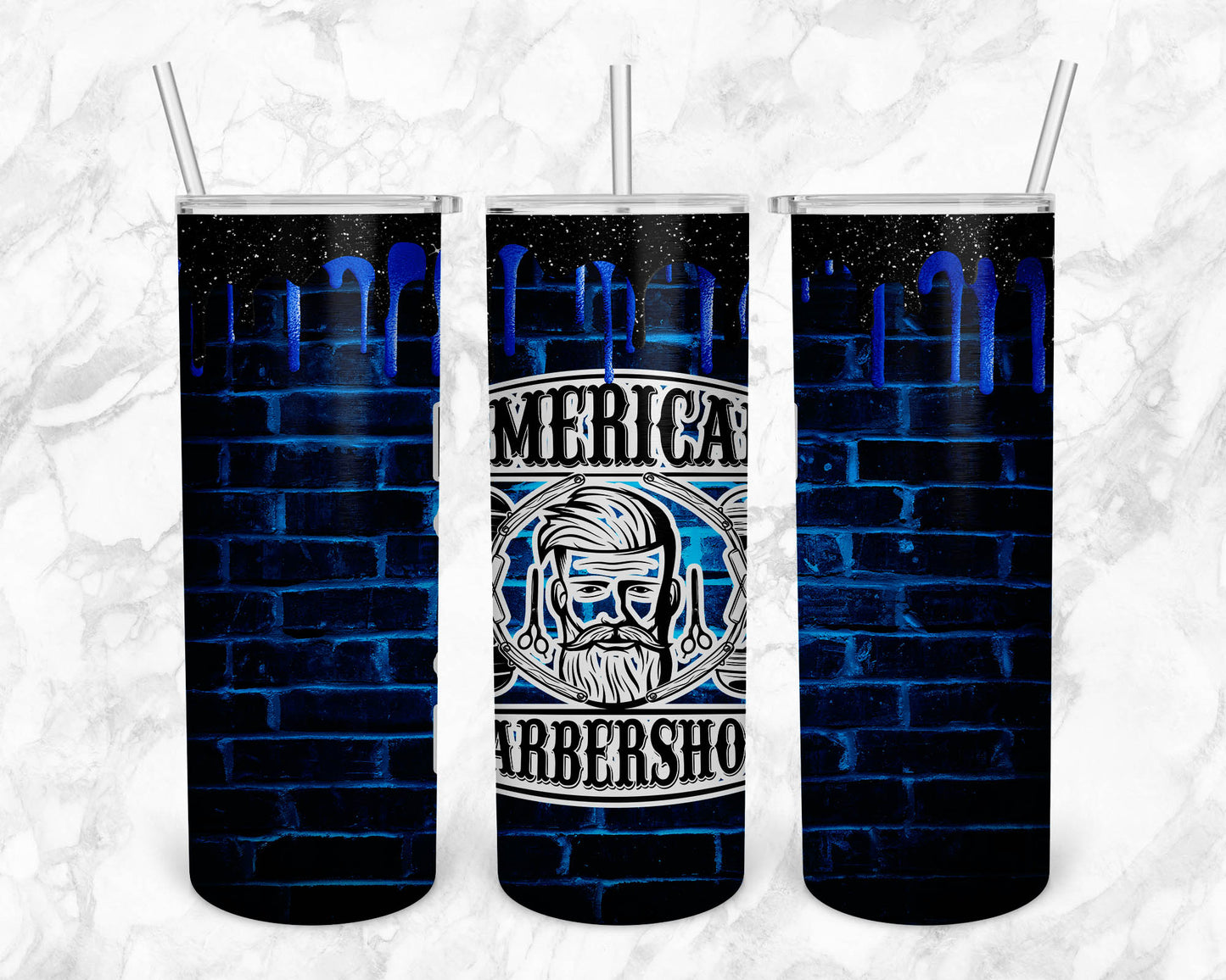 Barbershop 20oz Sublimation Tumbler Image Bundle