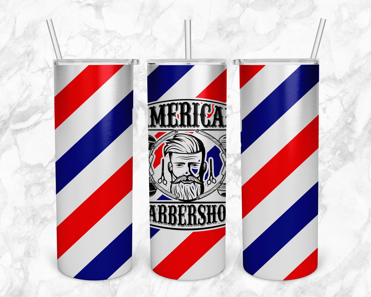 Barbershop 20oz Sublimation Tumbler Image Bundle