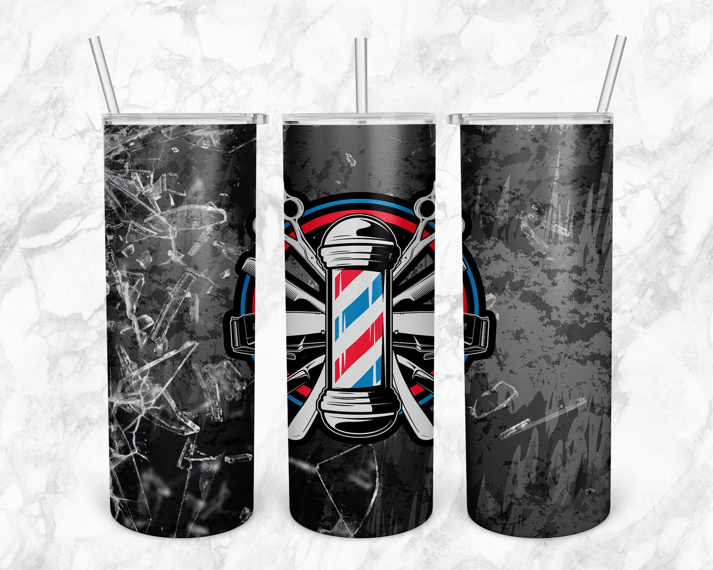 Barbershop 20oz Sublimation Tumbler Image Bundle