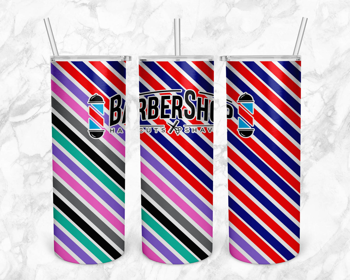 Barbershop 20oz Sublimation Tumbler Image Bundle