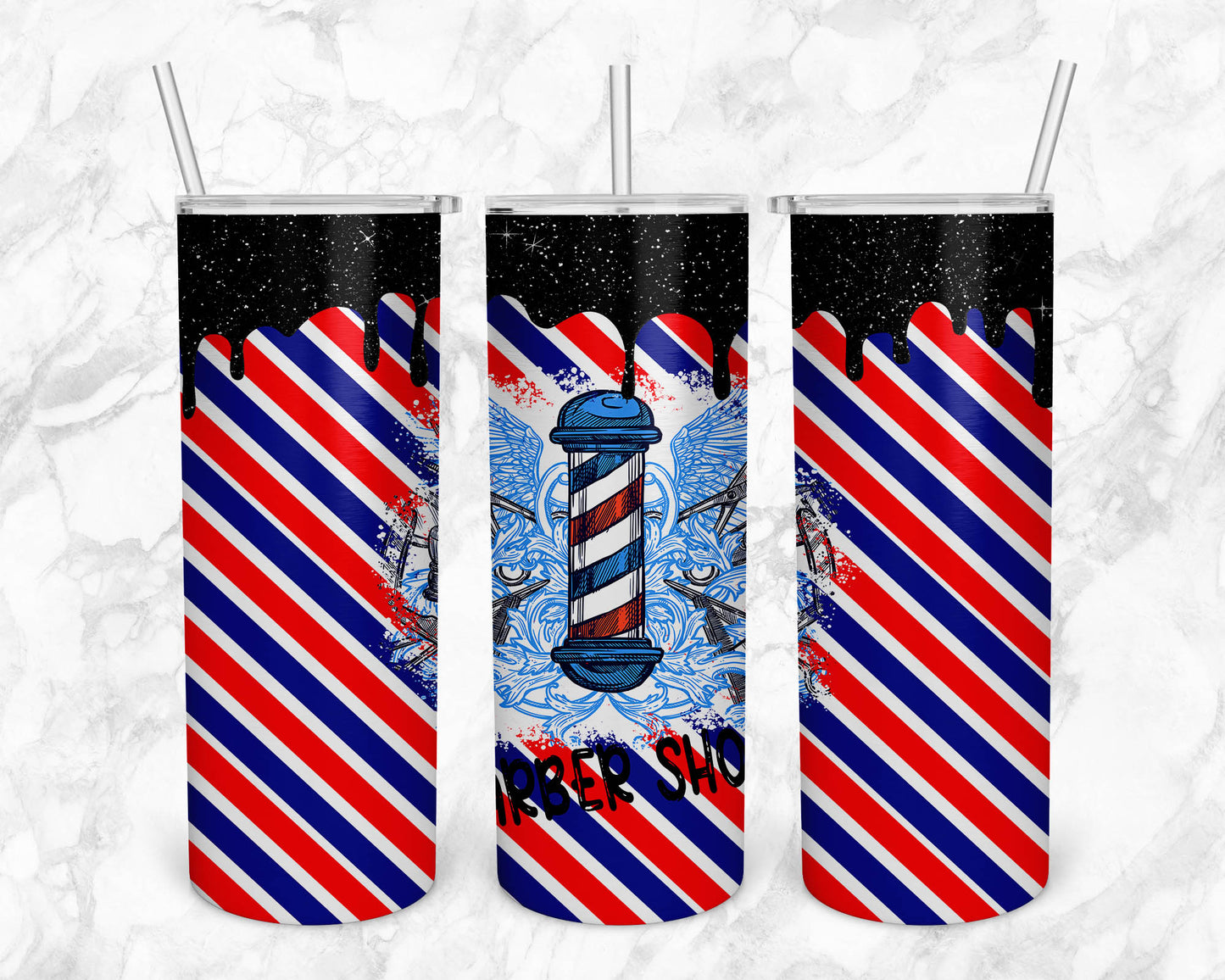 Barbershop 20oz Sublimation Tumbler Image Bundle