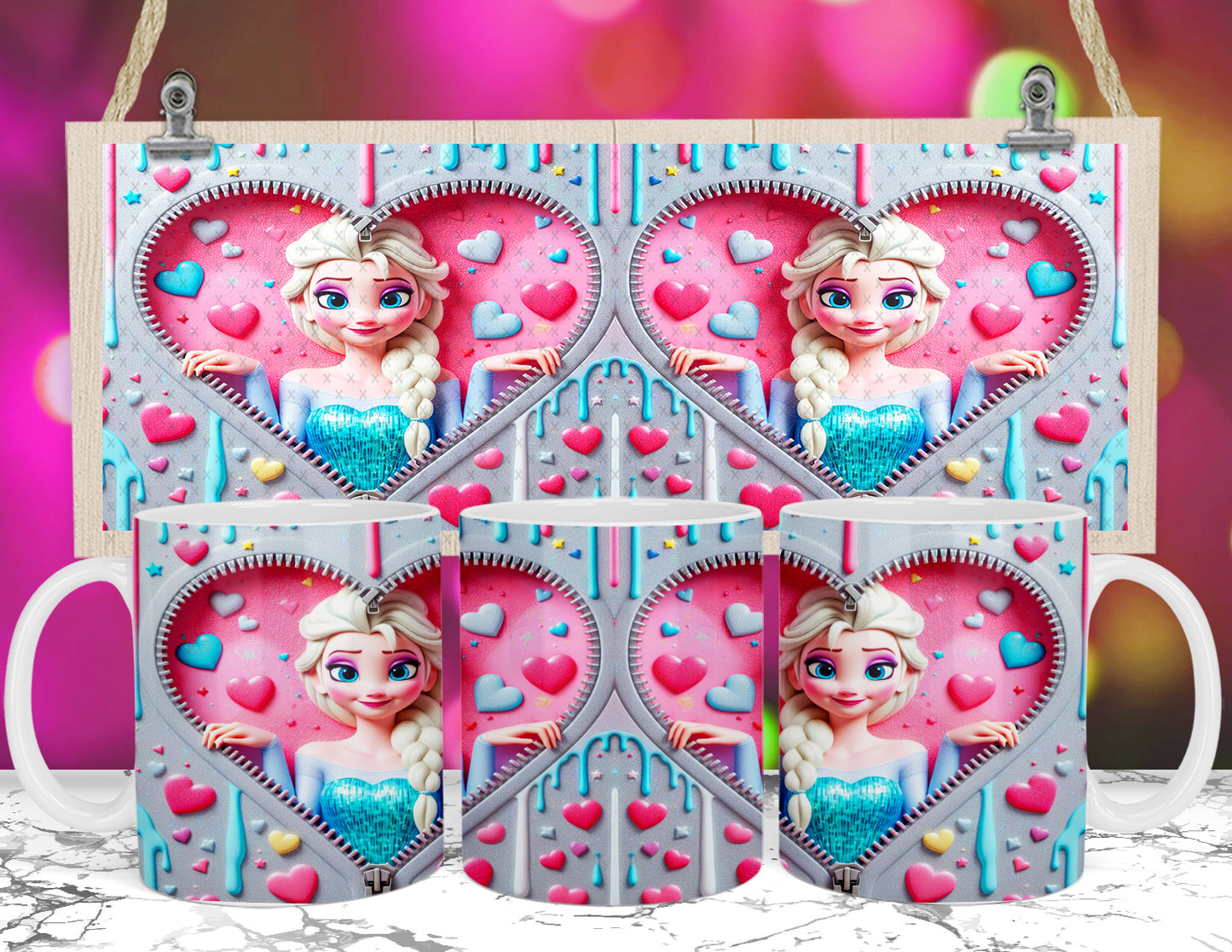 Cute Valentine Sublimation 11/15oz Mug Images Bundle