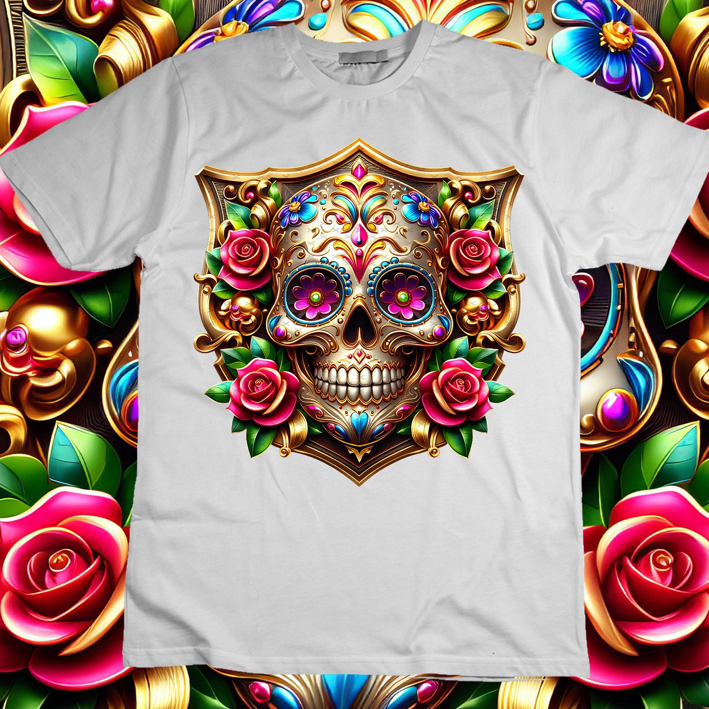 SugarSkull Sublimation T-Shirt Image Bundle