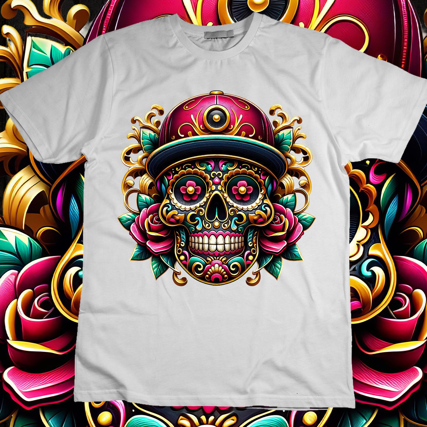 SugarSkull Sublimation T-Shirt Image Bundle