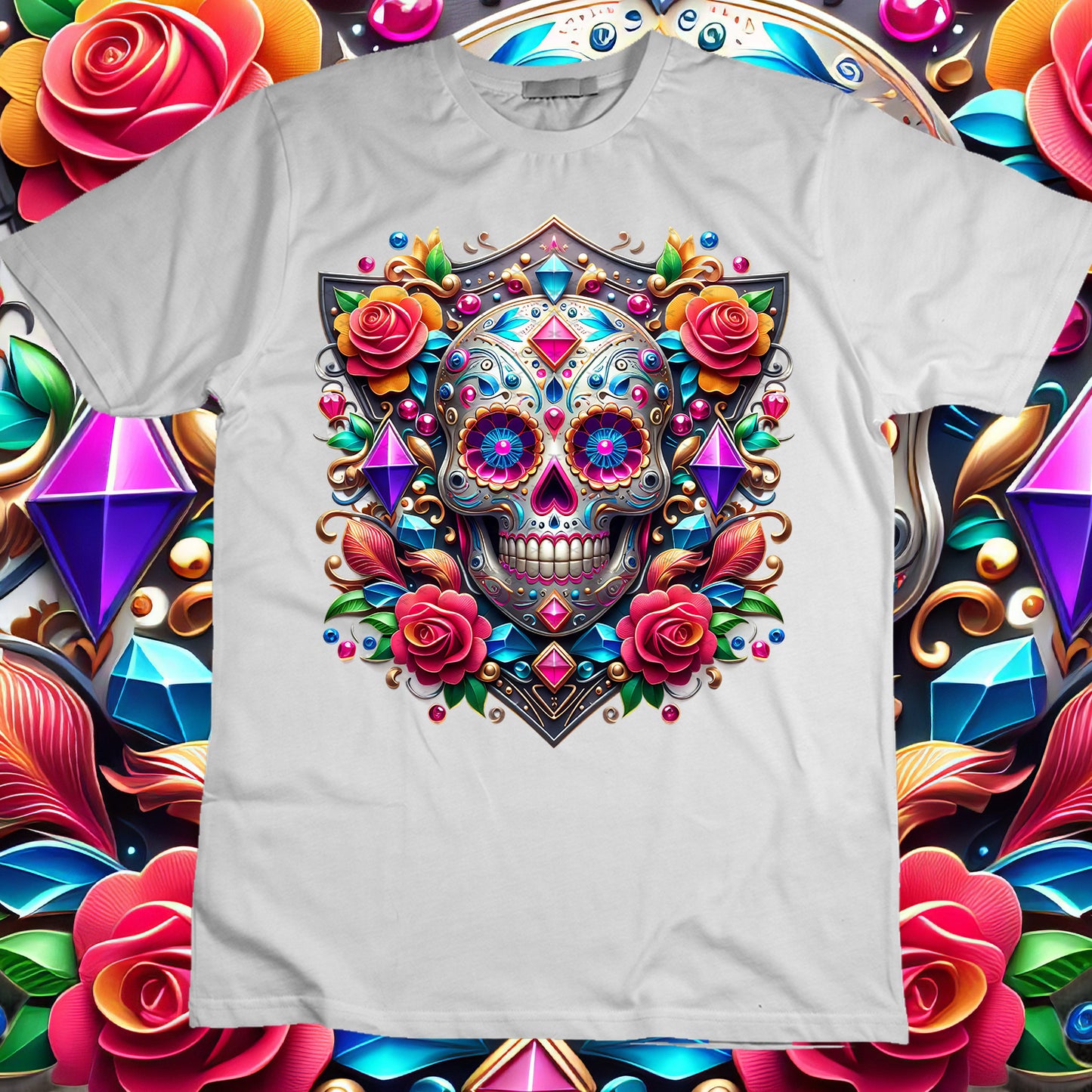 SugarSkull Sublimation T-Shirt Image Bundle