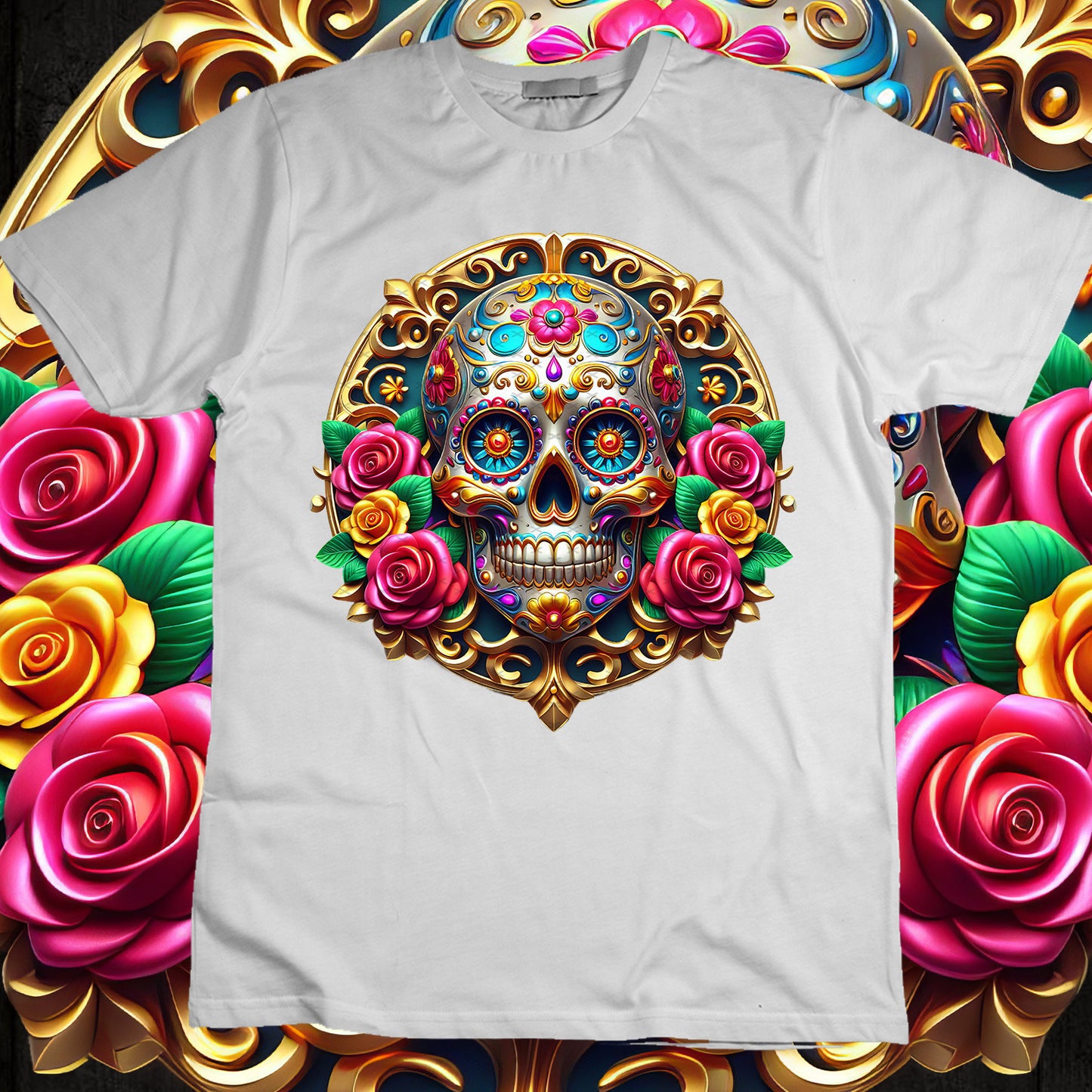 SugarSkull Sublimation T-Shirt Image Bundle