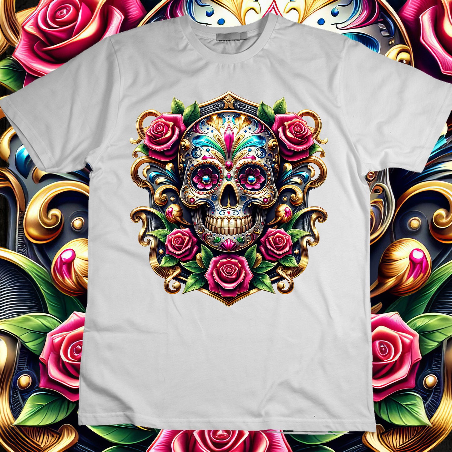 SugarSkull Sublimation T-Shirt Image Bundle