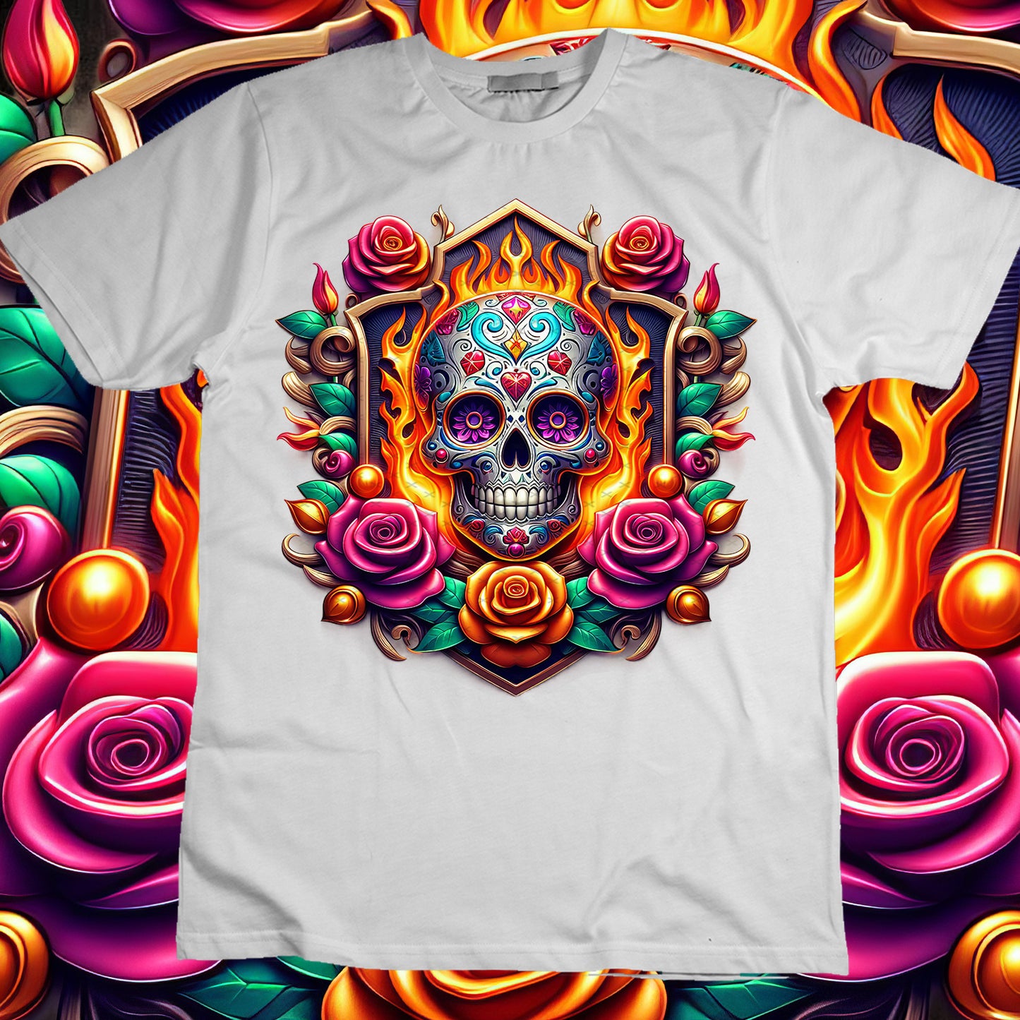 SugarSkull Sublimation T-Shirt Image Bundle