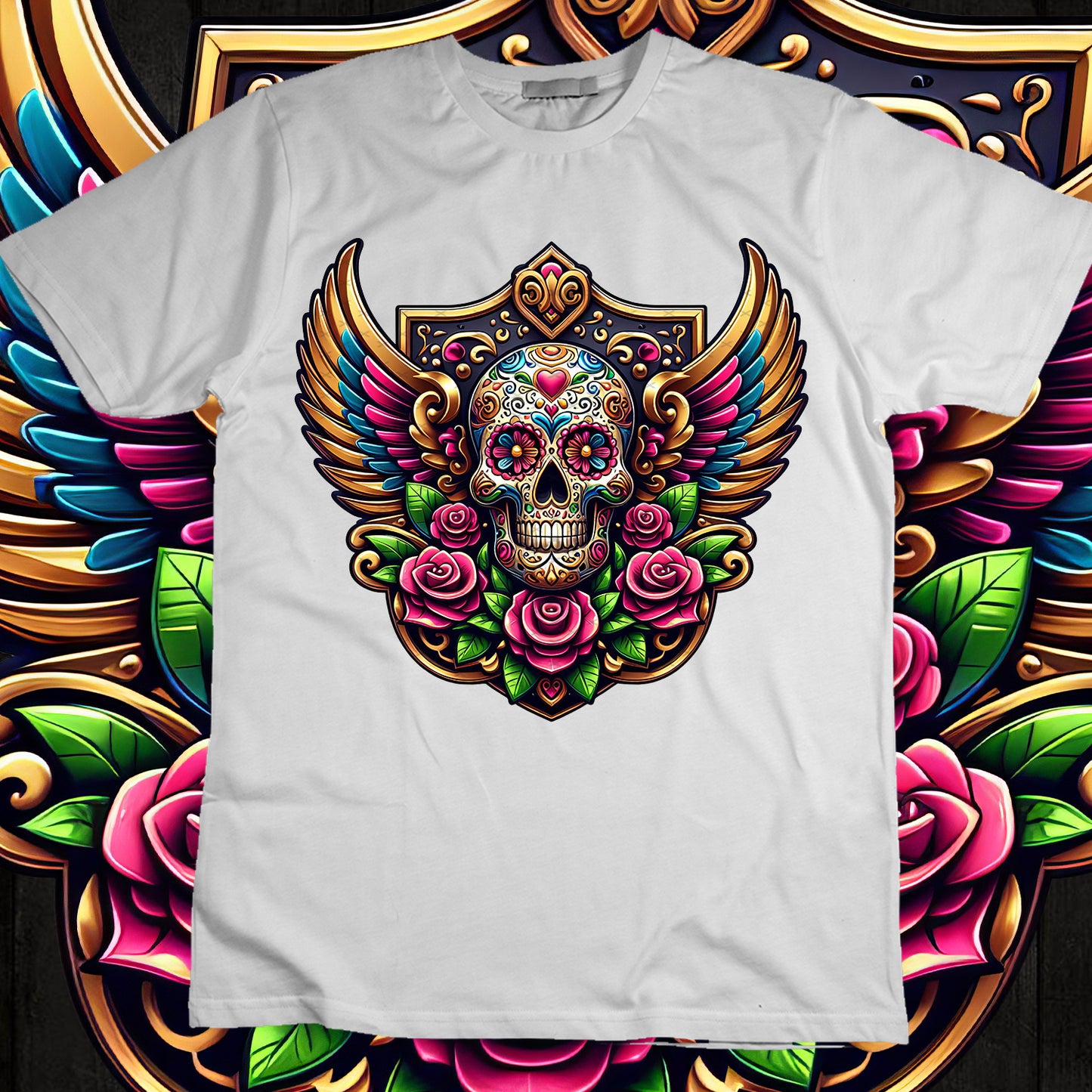 SugarSkull Sublimation T-Shirt Image Bundle