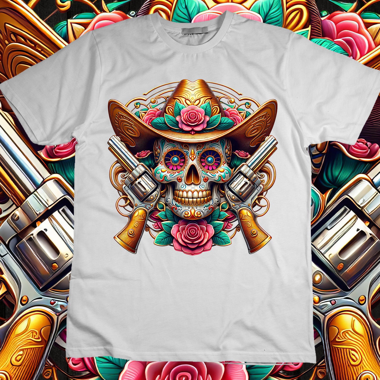 SugarSkull Sublimation T-Shirt Image Bundle