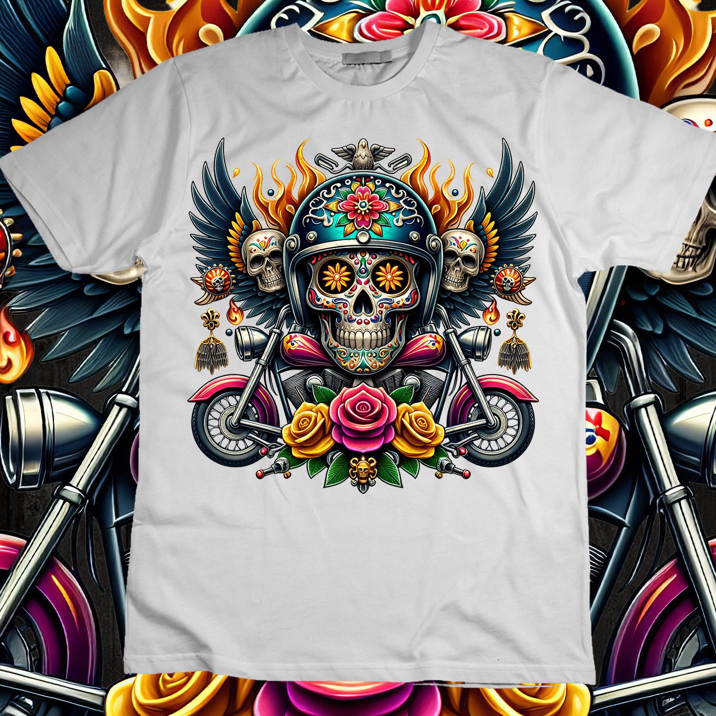 SugarSkull Sublimation T-Shirt Image Bundle