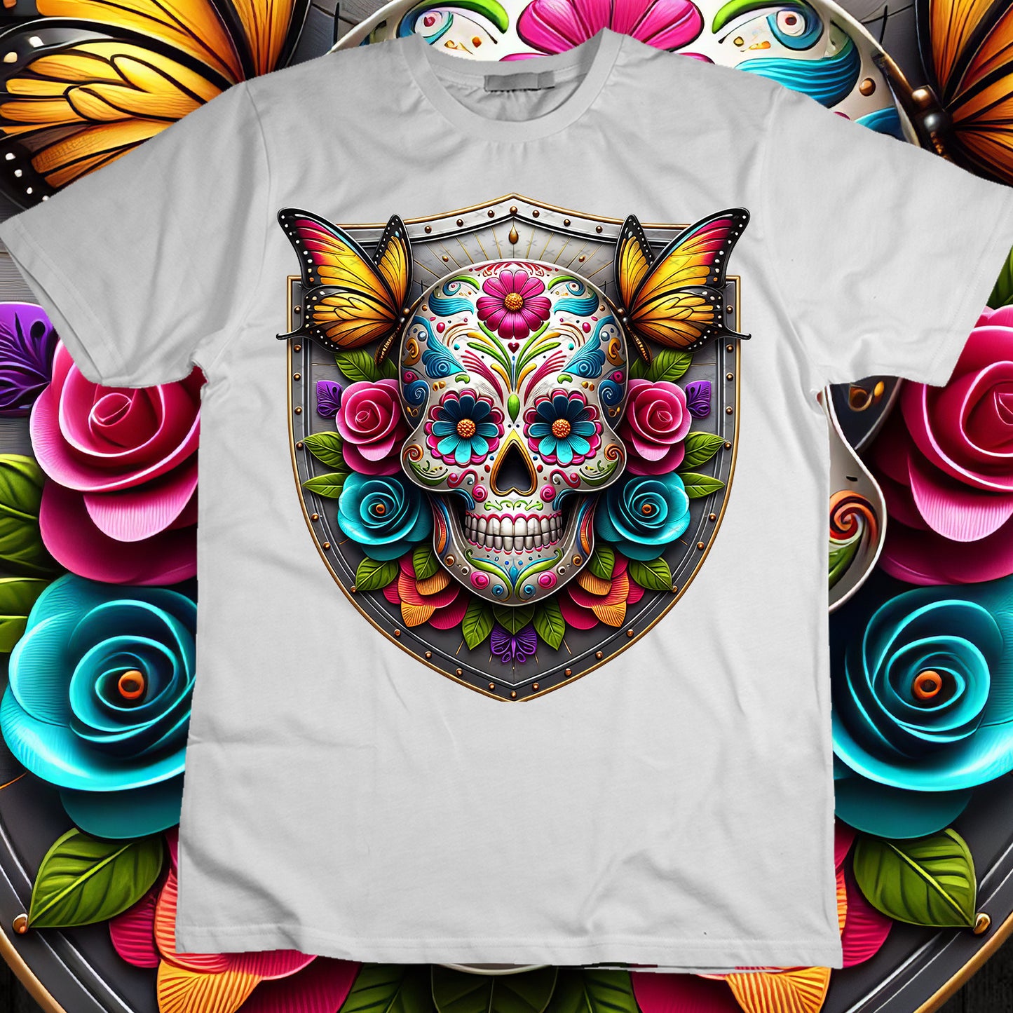 SugarSkull Sublimation T-Shirt Image Bundle