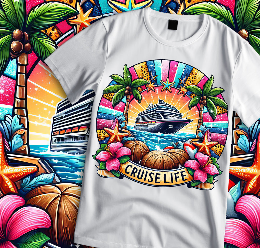 Vacay Sublimation/DTF T-shirt Images Bundle