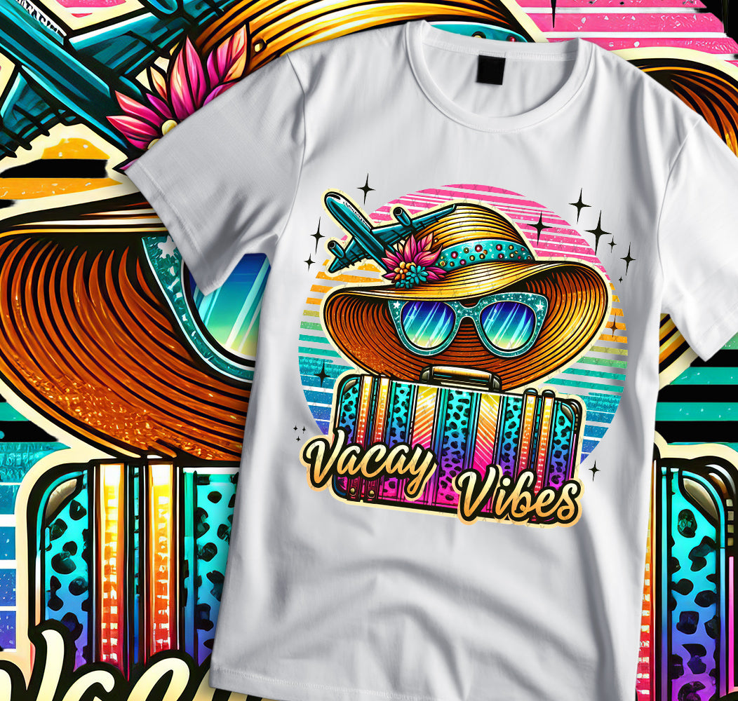 Vacay Sublimation/DTF T-shirt Images Bundle