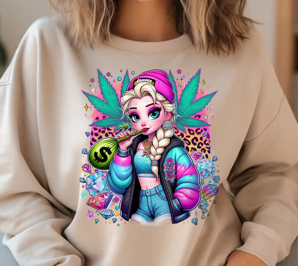 Weed Girl Sublimation/DTF T-shirt Images Bundle