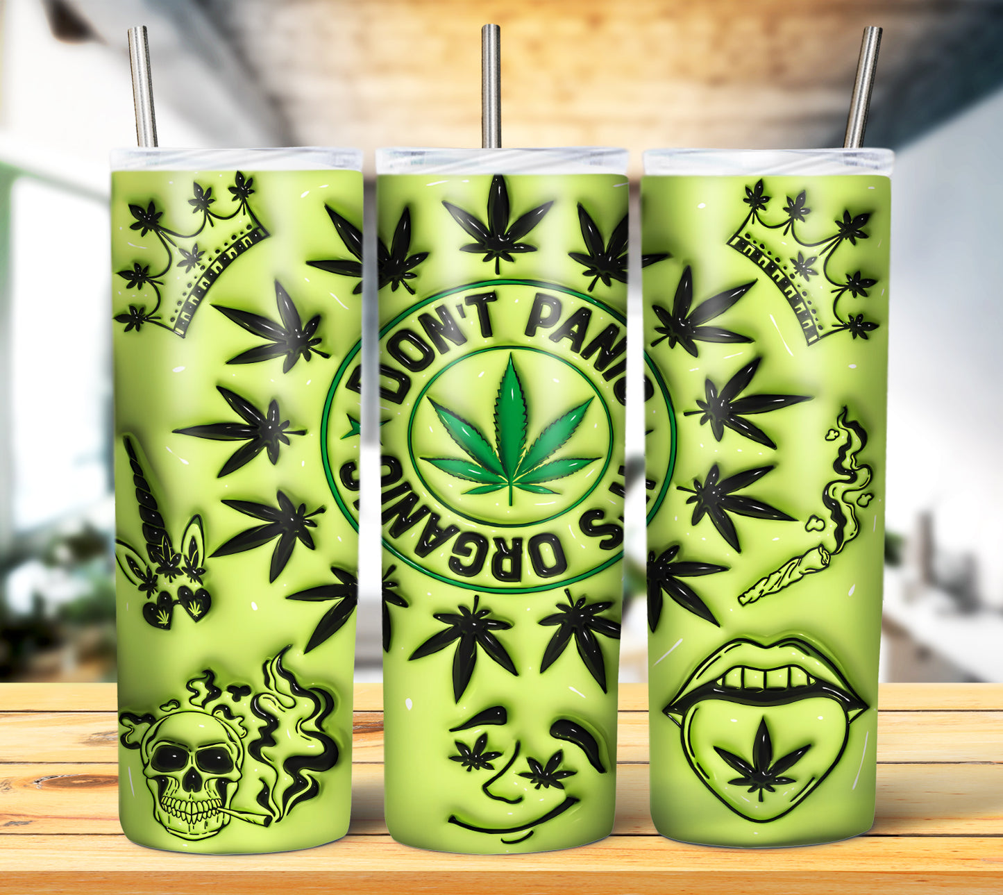 3D Weed Inflate Sublimation 20oz Imagew Bundle