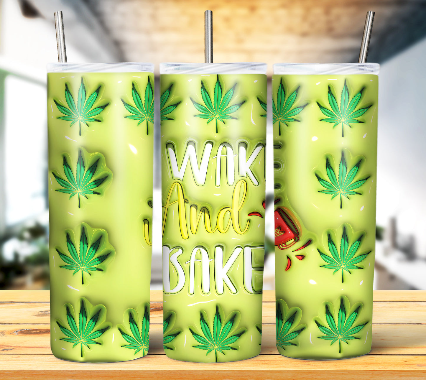 3D Weed Inflate Sublimation 20oz Imagew Bundle