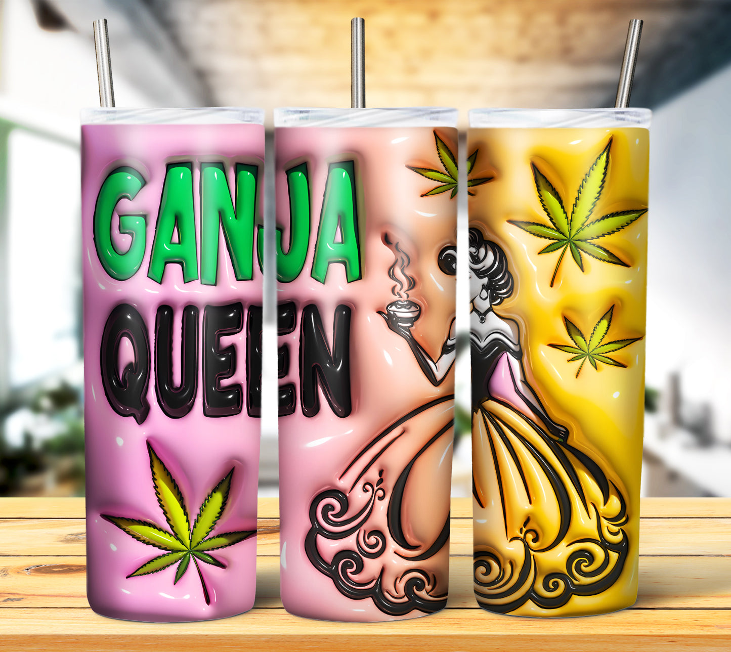 3D Weed Inflate Sublimation 20oz Imagew Bundle