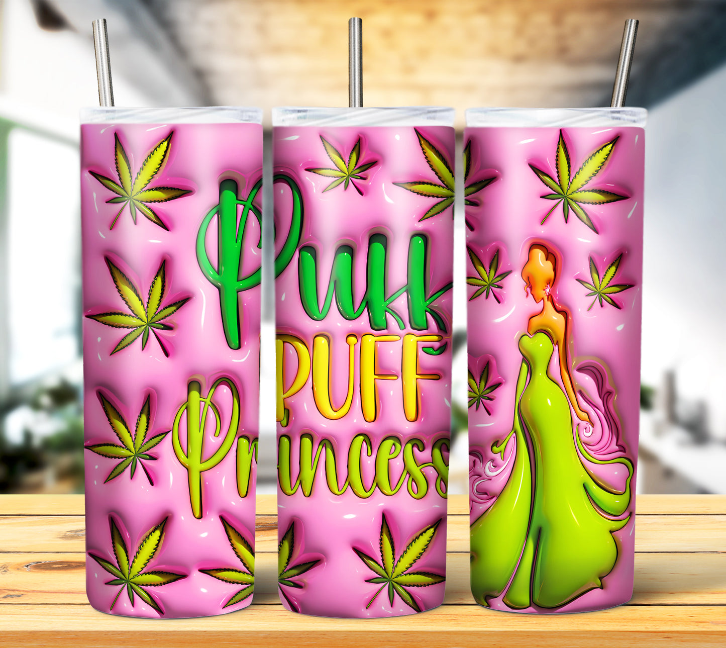 3D Weed Inflate Sublimation 20oz Imagew Bundle