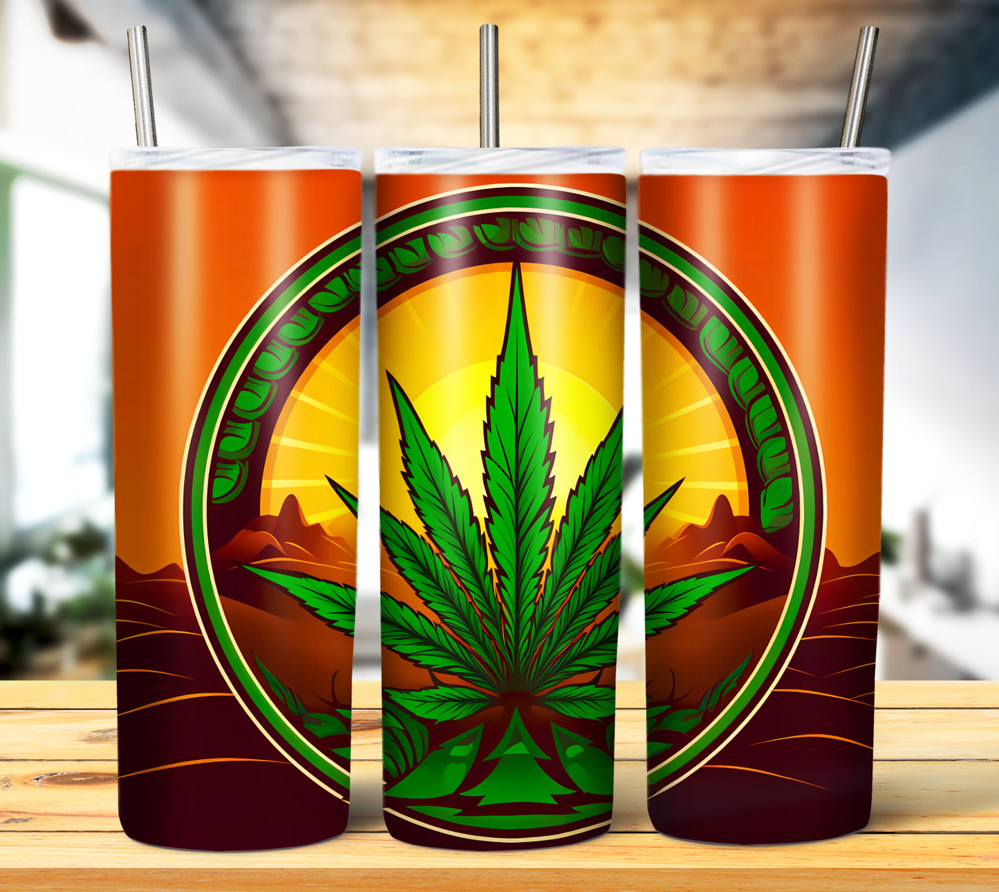 3D Weed Inflate Sublimation 20oz Imagew Bundle