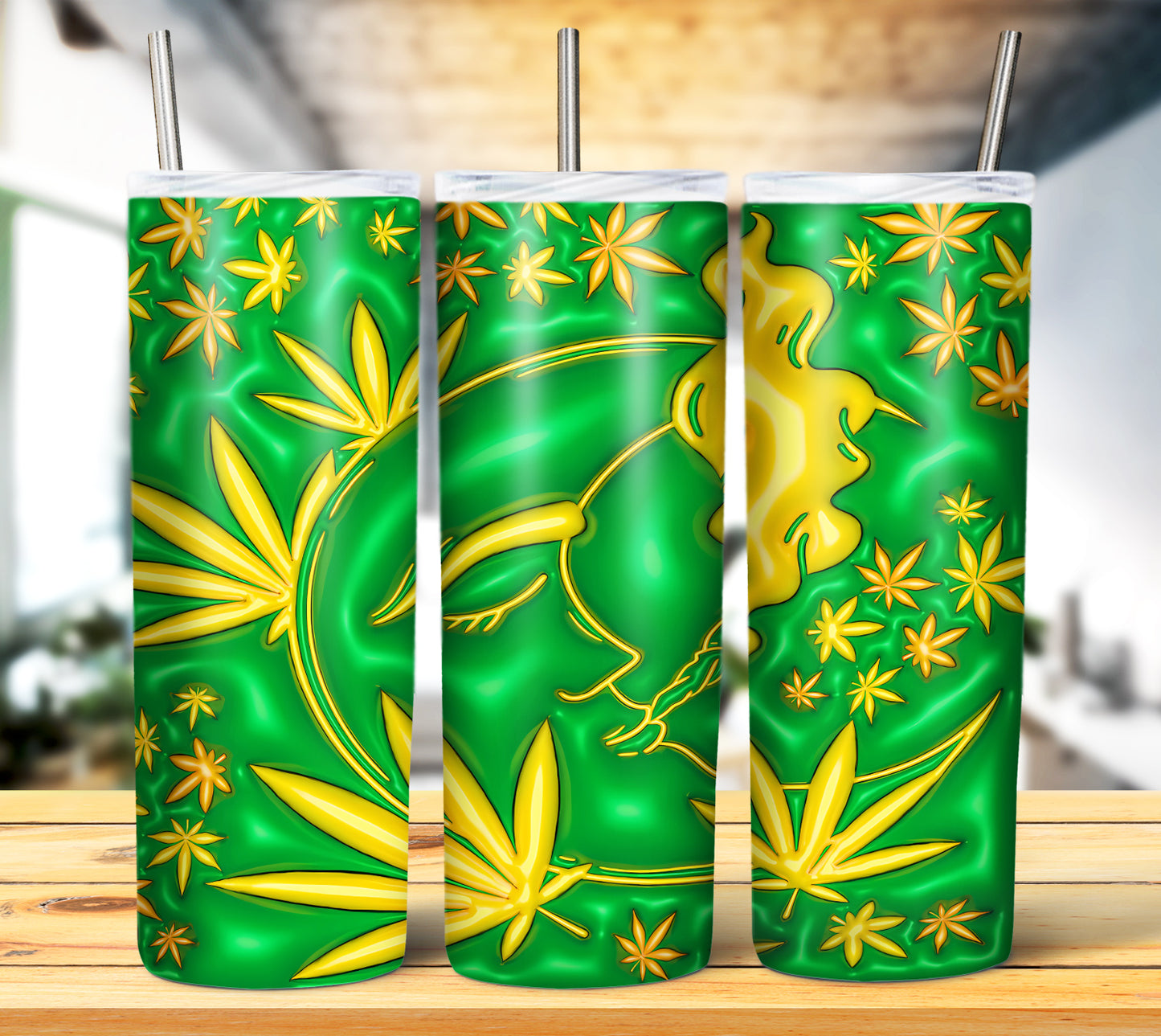 3D Weed Inflate Sublimation 20oz Imagew Bundle