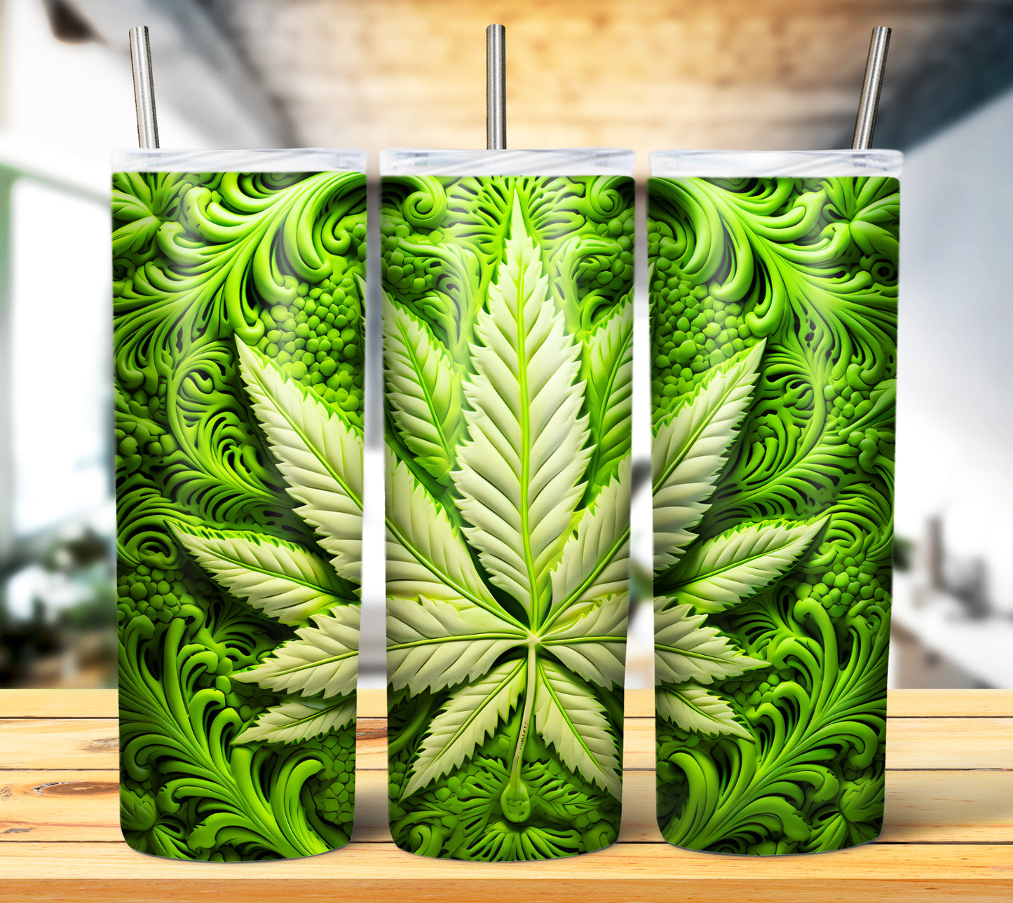 3D Weed Inflate Sublimation 20oz Imagew Bundle