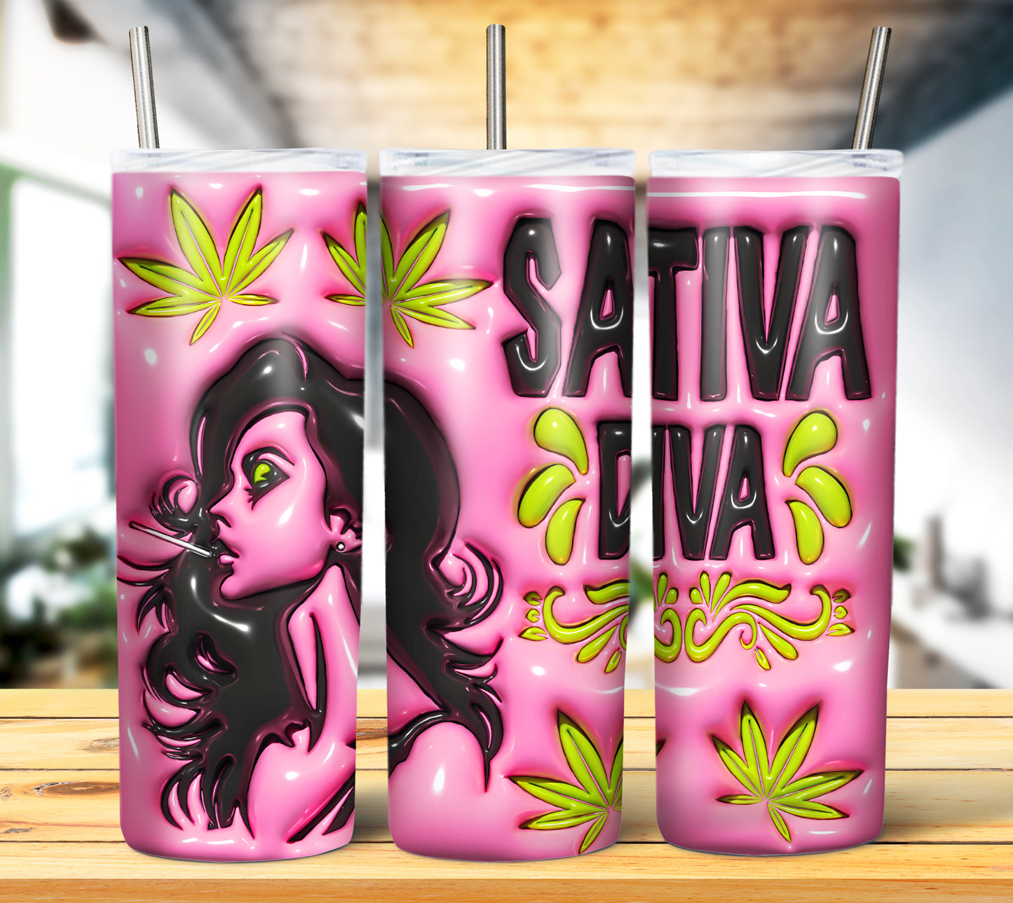 3D Weed Inflate Sublimation 20oz Imagew Bundle