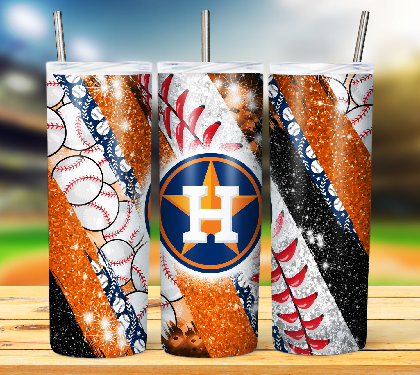 Baseball 20oz Sublimation Tumbler Image