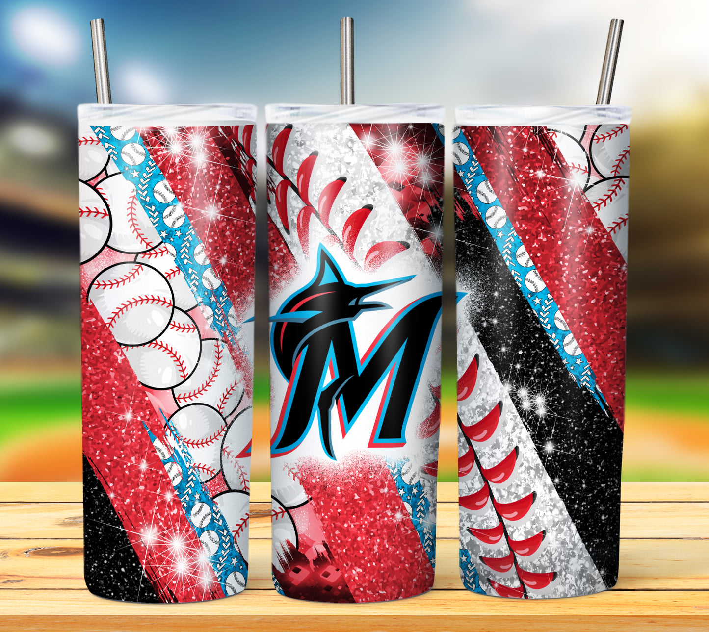 Baseball 20oz Sublimation Tumbler Image