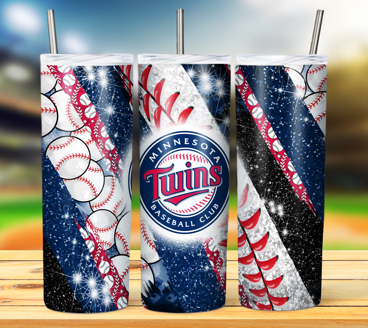 Baseball 20oz Sublimation Tumbler Image