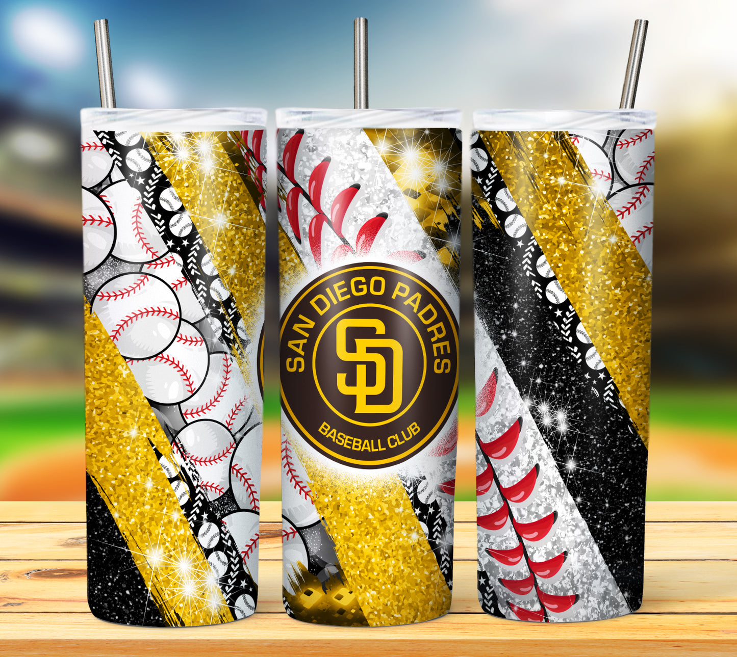 Baseball 20oz Sublimation Tumbler Image