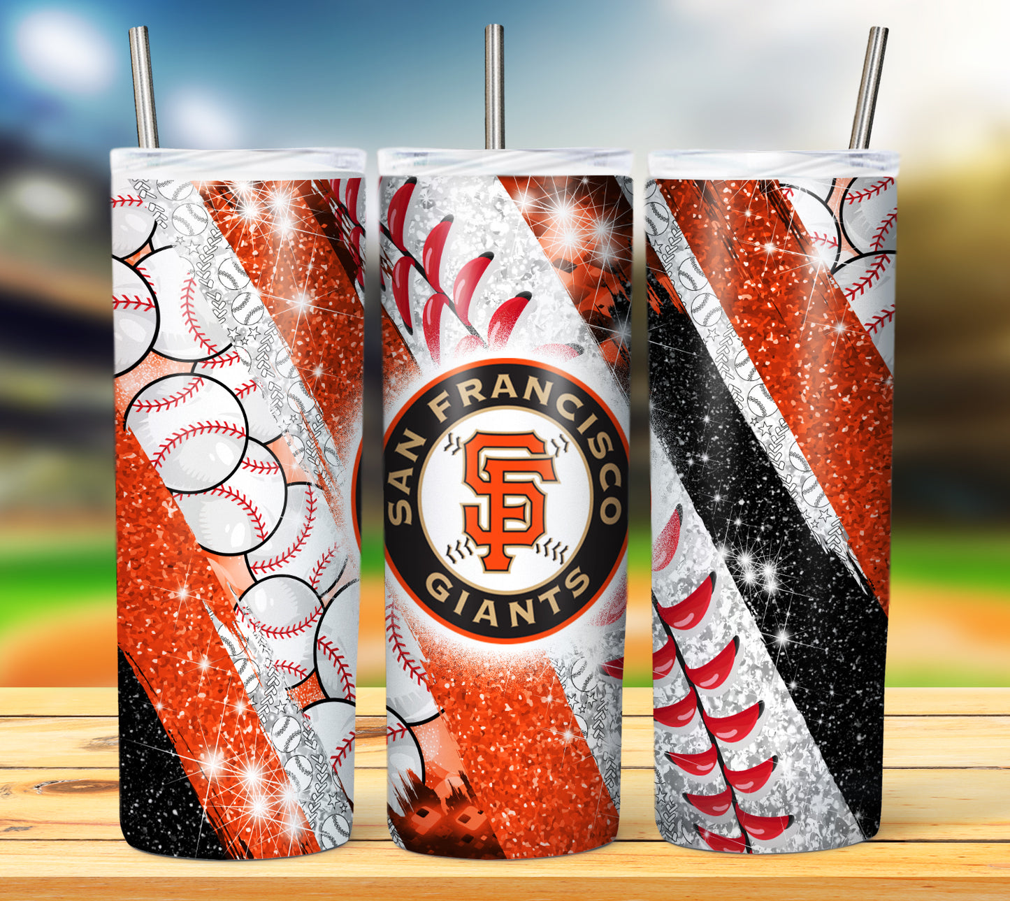 Baseball 20oz Sublimation Tumbler Image