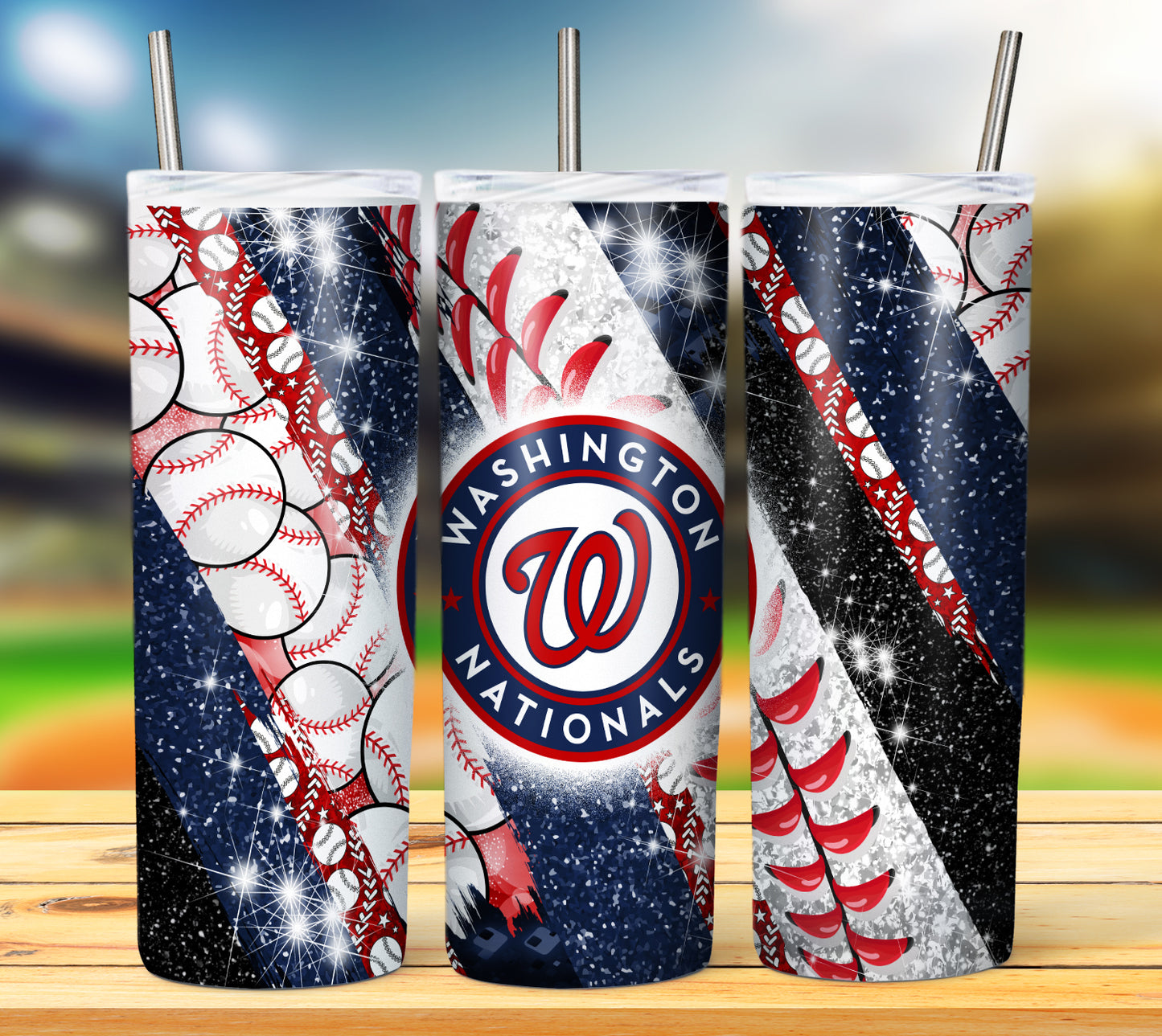 Baseball 20oz Sublimation Tumbler Image