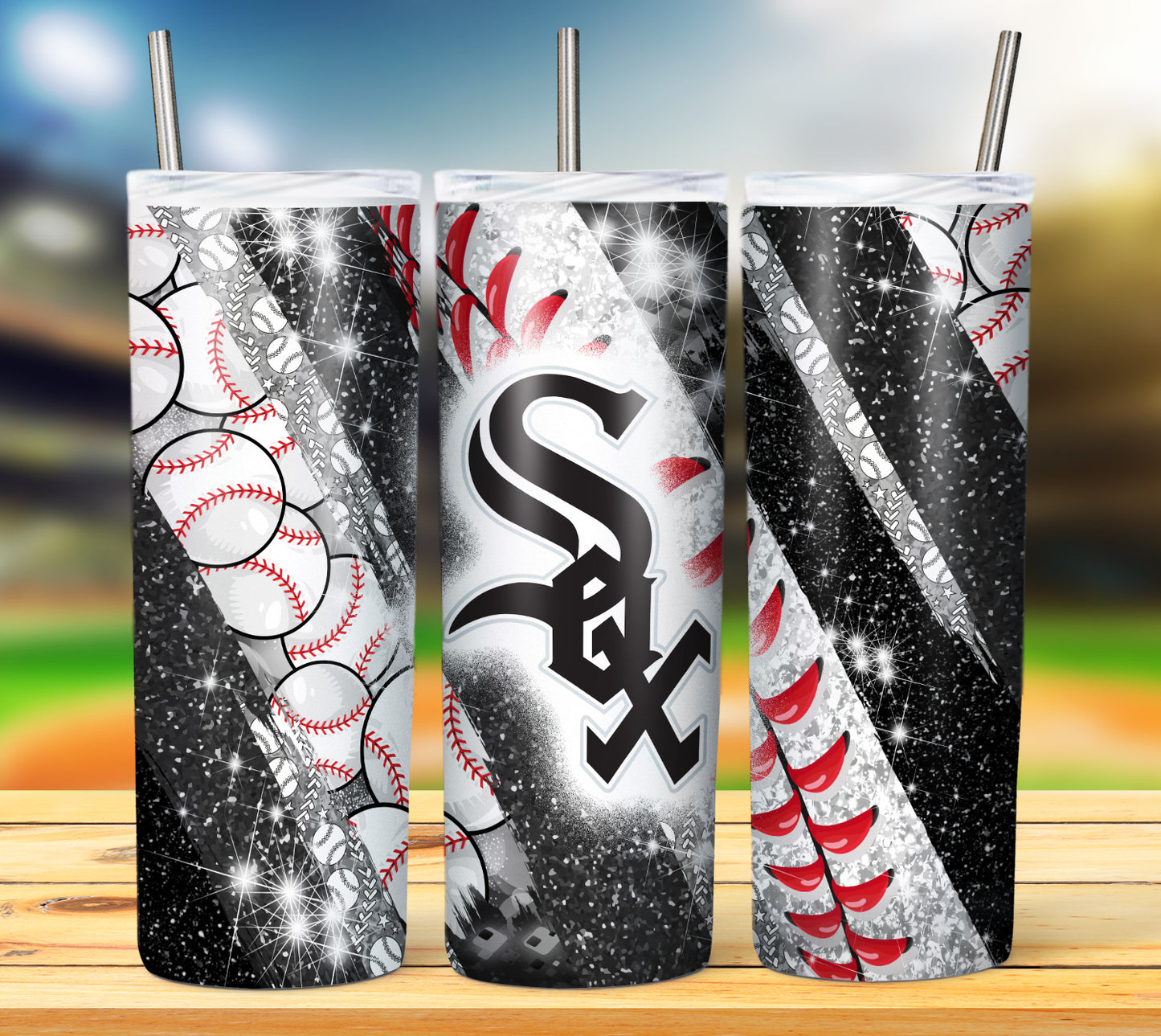 Baseball 20oz Sublimation Tumbler Image